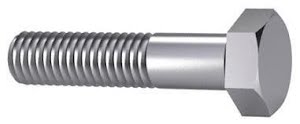 Hexagon head bolt ISO 4014 Steel Zinc plated 8.8