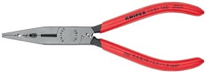 Wiring pliers length 160 mm 0.5-0.75 / 1.5 / 2.5 mm² polished plastic coated KNI