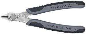 Electronic side cutter Super-Knips® length 125 mm shape 1 facet no polished KNIP