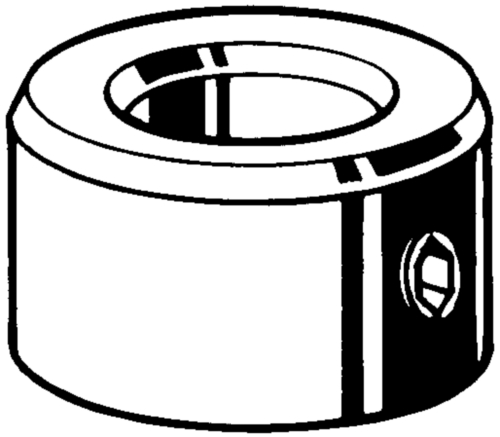 Svorkový kroužek se 2 stavěcími šrouby DIN 705A/2 x ISO 4027 (DIN 914) DIN ≈705A Nerezocel A2 50 with DIN 914