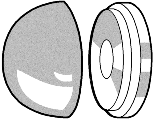 Capac & suport plastic pentru șuruburi Plastic Poliamidă (nilon) 6.6
