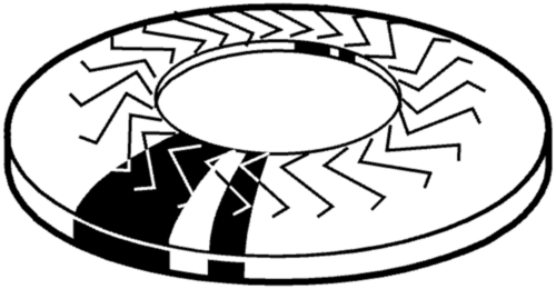 Locking disc spring type M Spring steel Zinc flake Cr<sup>6+</sup>free - ISO 10683 flZnnc