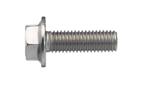 Hexagon flange bolt with serrated flange, DIN ≈6921 Stainless steel A2 70