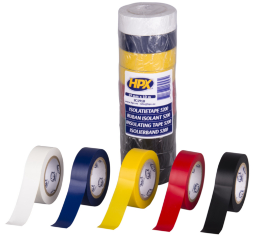 HPX 5200 Isolatietape Diverse 19MMX10M (10X)