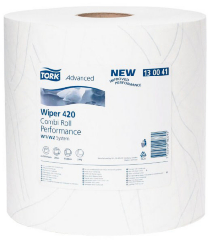 Tork Papel de limpeza Wiper 420 420-WIT-W1/W2 34/24