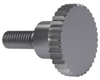 Knurled thumb screw high type DIN 464 Free-cutting steel Zinc plated