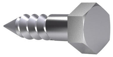 Hexagon head wood screw DIN 571 Steel Zinc plated
