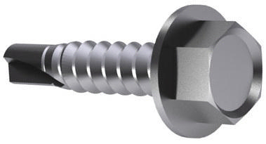Self-drilling hexagon head screw washer faced DIN 7504 K Steel Zinc plated