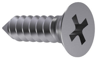 Cross recessed countersunk head tapping screw DIN 7982 C-H Steel Zinc plated