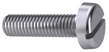 Slotted pan head screw DIN 85 Steel Zinc plated 4.8