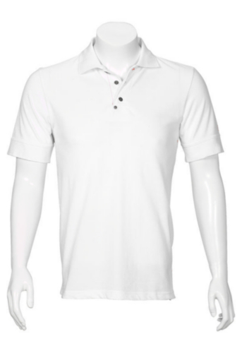 Triffic T-shirt Solid Polo shirt short sleeves White 4XL