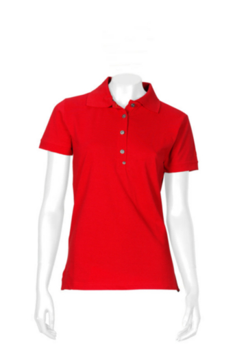 Triffic T-shirt Solid Polo shirt short sleeves ladies Red M