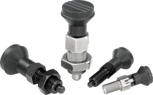 Indexing plungers, high, non-lockout type, without locknut