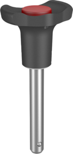 KIPP Ball lock pins self-locking, form A Stainless steel/plastic