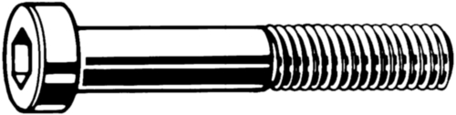 Śruby z łbem walcowym niskim z gniazdem sześciokątnym z prowadzeniem na klucz sześciokątny DIN 6912 Stal nierdzewna A2 M24X60