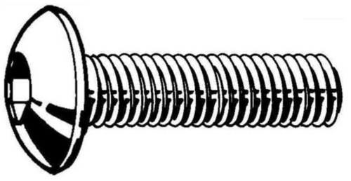 Hexagon socket button head screw with large head ISO ≈7380-1 Oțel inoxidabil A2