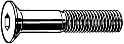 Tornillo cabeza avellanada con hexágono interior ISO ≈10642 Acero Derecha Dacromet 500 LC Grade A 010.9 M10X55