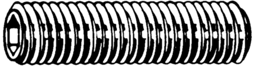 Hexagon socket set screw with flat point ≈ ISO 4026 MF ISO≈4026 Acier Droit Brut 45H M10X1,00X8