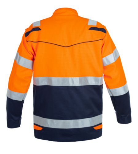 Hydrowear Combi jacket Milford Oranje/Marineblauw 48
