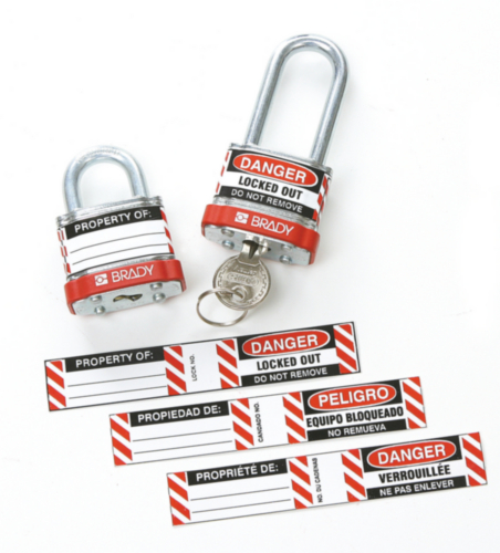 Labels & tags for padlocks