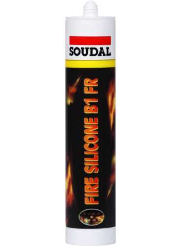 Soudal Silliconen afdichtingsmiddel 300ML FIRE SILICONE B1 FR Wit