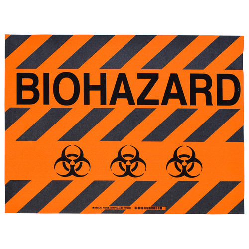 Brady Floor sign BIOHAZARD W/SYMBOL