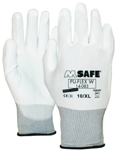 M-SAFE HANDSCHOEN PU-FLEX WIT, XXL/11