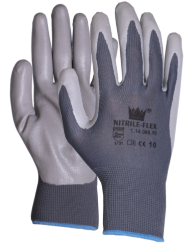 OXXA Basic HANDSCHOEN FOAM-FLEX NITRIL GRIJS S