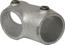 Tee short 30-60° type 129 Cast iron Hot dip galvanized