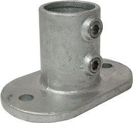 Base railing, flange type 132 Cast iron Hot dip galvanized B-33,7mm