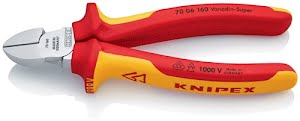 Pince coupante diagonale longueur 160 mm gaines multicomposant KNIPEX