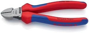 Side cutter length 160 mm polished head multi-component handles max. 2 mm KNIPEX