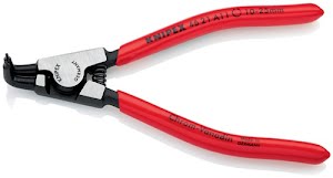 Outer fixing ring pliers A 11 for shaft diameter 10-25 mm 90 deg angled polished