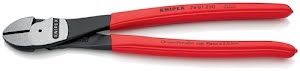 Power side cutter length 250 mm polished shape 0 plastic-coated KNIPEX