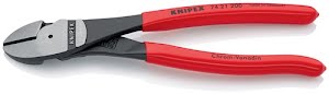 Power side cutter length 200 mm shape 2 plastic-coated KNIPEX