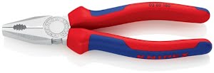 Pince universelle longueur 180 mm chromé gaines muticomposant KNIPEX