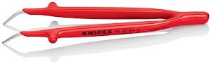 Precision tweezers length 150 mm 45 deg angled chrome-plated KNIPEX
