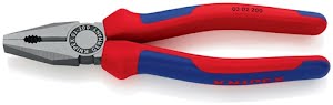 Pince universelle longueur 200 mm poli gaines muticomposant KNIPEX