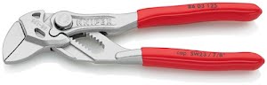 Pliers spanner length 125 mm clamping width 23 mm chrome-plated plastic coated K