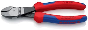 Power side cutter length 180 mm polished shape 0 multi-component handles KNIPEX