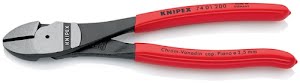 Power side cutter length 200 mm polished shape 0 plastic-coated KNIPEX