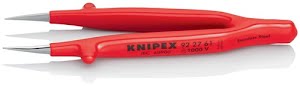 Precision tweezers length 130 mm straight chrome-plated KNIPEX