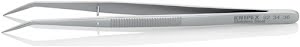 Precision tweezers length 155 mm 45 deg angled chrome-plated KNIPEX