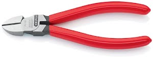 Side cutter length 140 mm polished head plastic-coated KNIPEX