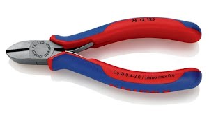 Side cutter length 125 mm shape 1, facet yes polished head multi-component handl