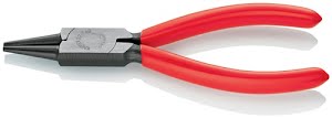 Pince à becs ronds longueur 140 mm tête polie revêtement en plastique KNIPEX