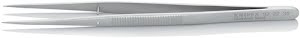 Precision tweezers length 155 mm straight stainless, antimagnetic, acid resistan