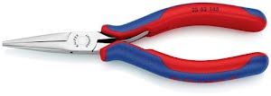 Electronic gripping pliers overall length 145 mm flat-round jaws shape 6 multi-c
