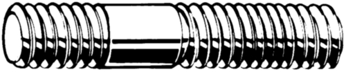 Stud metal end ≈ 1,25d DIN 939 Stainless steel A4 Right 70 M12X20