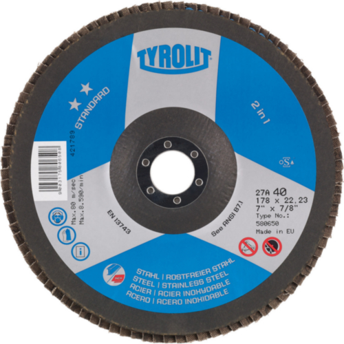 Tyrolit Flap disc 139648 150X22,2 ZA 40-B K 40